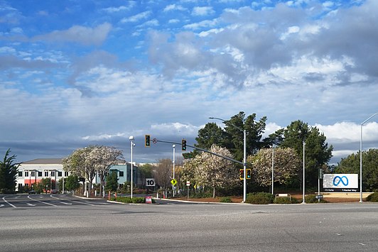 Meta-hoofdkwartier in Menlo Park, Californië